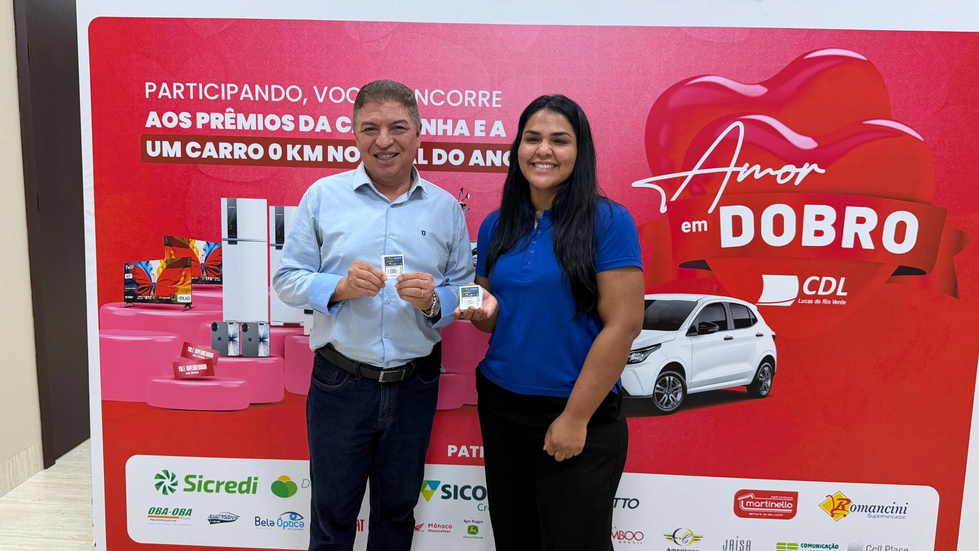 CDL Lucas lança campanha “Amor em Dobro” com prêmios instantâneos e dois sorteios CDL Lucas lança campanha “Amor em Dobro” com prêmios instantâneos e dois sorteios
