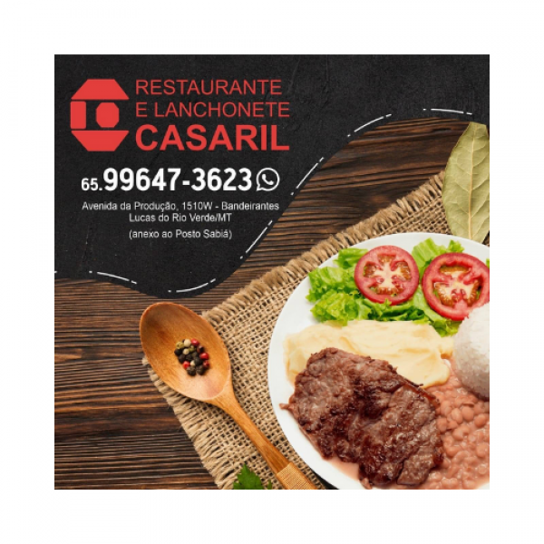Restaurante Casaril Associado de CDL Lucas